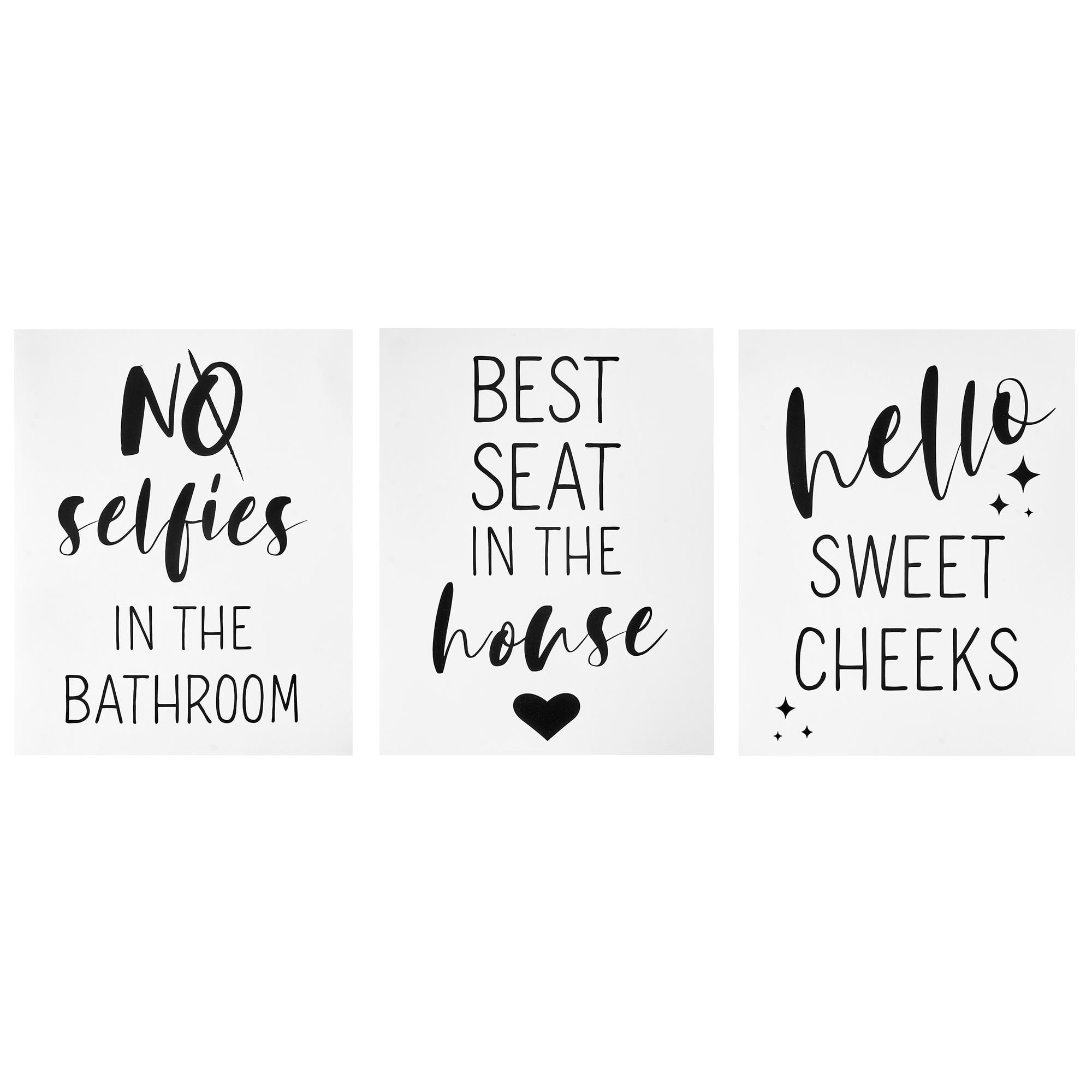 Crystal Art Gallery Bathroom 8"x10" 3-Piece Print Set