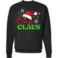 thumbnail image 2 of Inktastic Oma Claus with Christmas Santa Hat and Snowflakes Adult Sweatshirt, 2 of 4