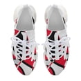 thumbnail image 5 of Red Grey Black Geometric Art Modern Abstract Walking Shoes for Men Woman Lightweight Tennis Fashion Elastic Sports Shoes Cushion Basketball Shoes, 5 of 7