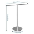 thumbnail image 6 of Shoreew Bath Hand Towel Holder Easy to Install Multi-Purpose Bathroom Countertop T-Shape Towel Bar Rack Stand with Heavy Base, 6 of 6