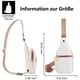 thumbnail image 4 of Riñonera para mujer, bolso de hombro para mujer, bolso bandolera pequeño, bolso de hombro deportivo de piel sintética, elegante bolso bandolera, 4 of 6