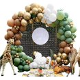 thumbnail image 1 of Balloon Garland Arch Kit 147pcs Green Gold Balloons 16 Ft Balloon Kit for Baby Shower Birthday Party (147PCS-Green Brown), 1 of 7