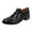 Black, variant on Oxford Shoes for Women Lace up Wingtip Vintage Pattern Leather Low Heel Pumps Shoes Business Work Casual Dress Shoes Green Size 7