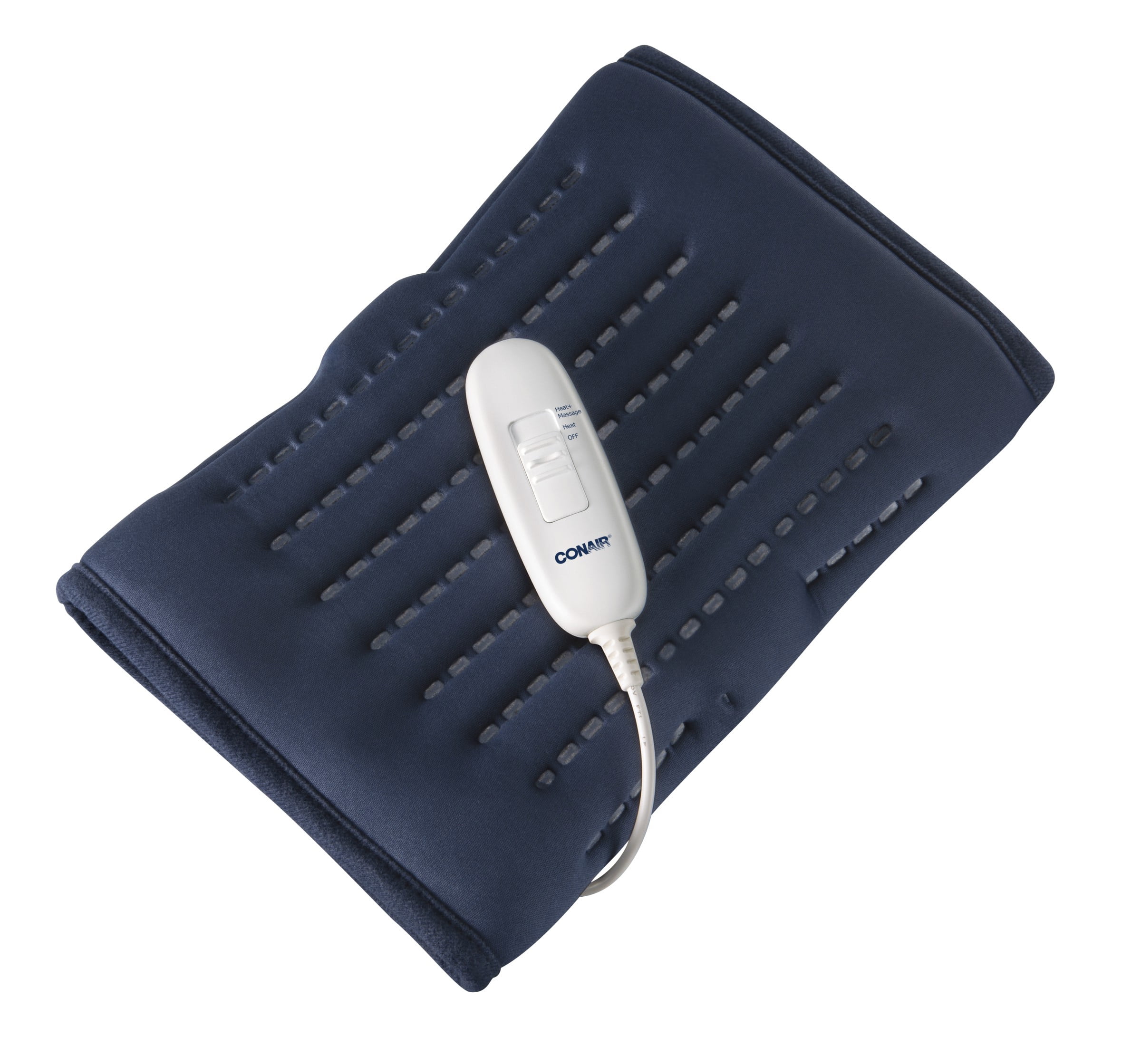 Conair Thermaluxe Massaging Heating Pad, Soothing Heat and Relaxing, 1, Blue, Model HP08FW