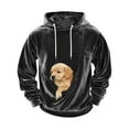 thumbnail image 4 of Lumeqa Cat Dog Carrier Hoodie Big Pet Pouch Sweatshirt Puppy Kitten Holder Carrier Pullover Top Kangaroo Unisex Hoodies, 4 of 5