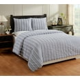 thumbnail image 3 of Better Trends Chenille Comforter Set Twin Size 2 Piece 100% Cotton Soft & Cozy All Season Bedding Angelique Collection - Navy, 3 of 8