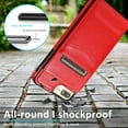 thumbnail image 5 of Mantto For iPhone 7 Case, iPhone 8 Case, iPhone SE 2020/SE 2022 Case, Durable Shockproof Wallet Card Slots Case with Card Holder Pocket Back,PU Leather Kickstand Back Flip Cover - Red, 5 of 7