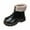 Black, variant on REDARER Girls Boots Warm and Soft Sole for Kids Winter Fall Comfortable and Cozy Footwear Durable Design Ideal for Everyday Wear,Winter Boots,Girls Boots,Size:10.5-11 Years