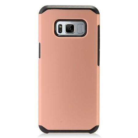 Rubberized Hard Case - samsung galaxy s8 case, by insten rubberized dual layer hybrid hard plastic/tpu case phone cover for samsung galaxy s8