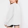 thumbnail image 6 of UACY Girls Preppy Heart Sweatshirts Cute Oversized Pullover Kid Valentines Day Graphic Crewneck Athletic Sweaters with Pocket ﻿ (White, 13-14 Years), 6 of 8