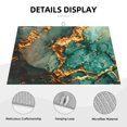 thumbnail image 3 of Sikiie Emerald Color Gold Marble Dish Drying Mat, Kitchen Counter Mat, Self Drying Mat for Kitchen Counter Dish Drying Pad ,for Dishes, Utensils, Pots and Pans(24" x 18"), 3 of 7