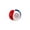 Red/White/Blue, variant on erdimoy 4th of July Patriotic Plush Balls, 2.36" Soft Red White Blue Embroidered Toys (4 Styles)