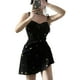 thumbnail image 4 of Vestido de verano para mujer, correa de corbata, una línea, correa de corbata, vestido de línea, vestido de correa de corbata, rendimiento lleno de energía, 4 of 8