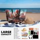 thumbnail image 5 of Fotbe fairy-tale-world-with-delicious-candy Bolsa de Viaje para Playa - Resistente al Agua, Bolsa Tote de Gran Capacidad y Ligera con 7 Bolsillos para Mujeres y Hombres, 5 of 7