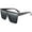Black, variant on FEISEDY Women Men Flat Top Shield Sunglasses Oversized Square Rimless Shades UV400 B2470
