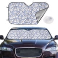 thumbnail image 2 of Balery Rabbit And Floral Print Car Windshield Sun Shade,Windshield Sunshade for Car Pickup Truck SUV Accessories-, 2 of 7