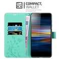 thumbnail image 2 of Cadorabo Flower Case for Sony Xperia L3 Cover Book Wallet Screen Protection PU Leather Flip Magnetic Etui, 2 of 8