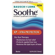 Bausch & Lomb Soothe XP Emollient Lubricant Eye Drops Xtra Protection with Restoryl, 0.50 oz