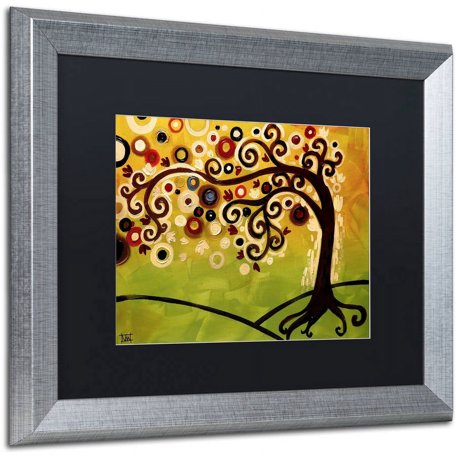 Trademark Fine Art "143" Canvas Art by Natasha Wescoat, Black Matte, Silver Frame