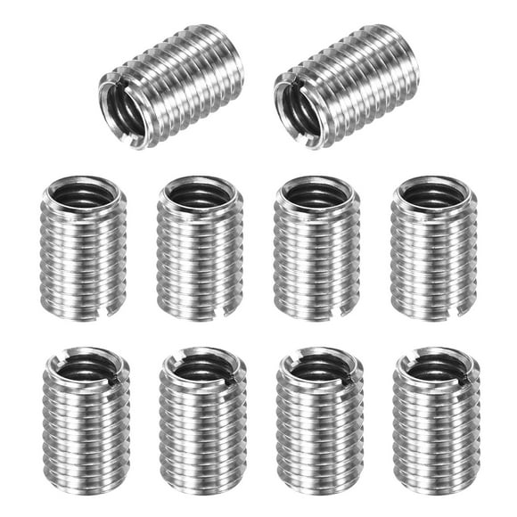 Uxcell 10-Pcs Thread Adapters Sleeve Reducing Nut M10x1.5 Male to M8x1.25 Female 15mm H Nut Screw Reducer