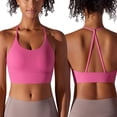 thumbnail image 2 of Sports Bras Low Impact Sports Bra Women's Solid Beauty Back Strap Sports Bra Running Fitness & Yoga Wear Underwear, 2 of 5