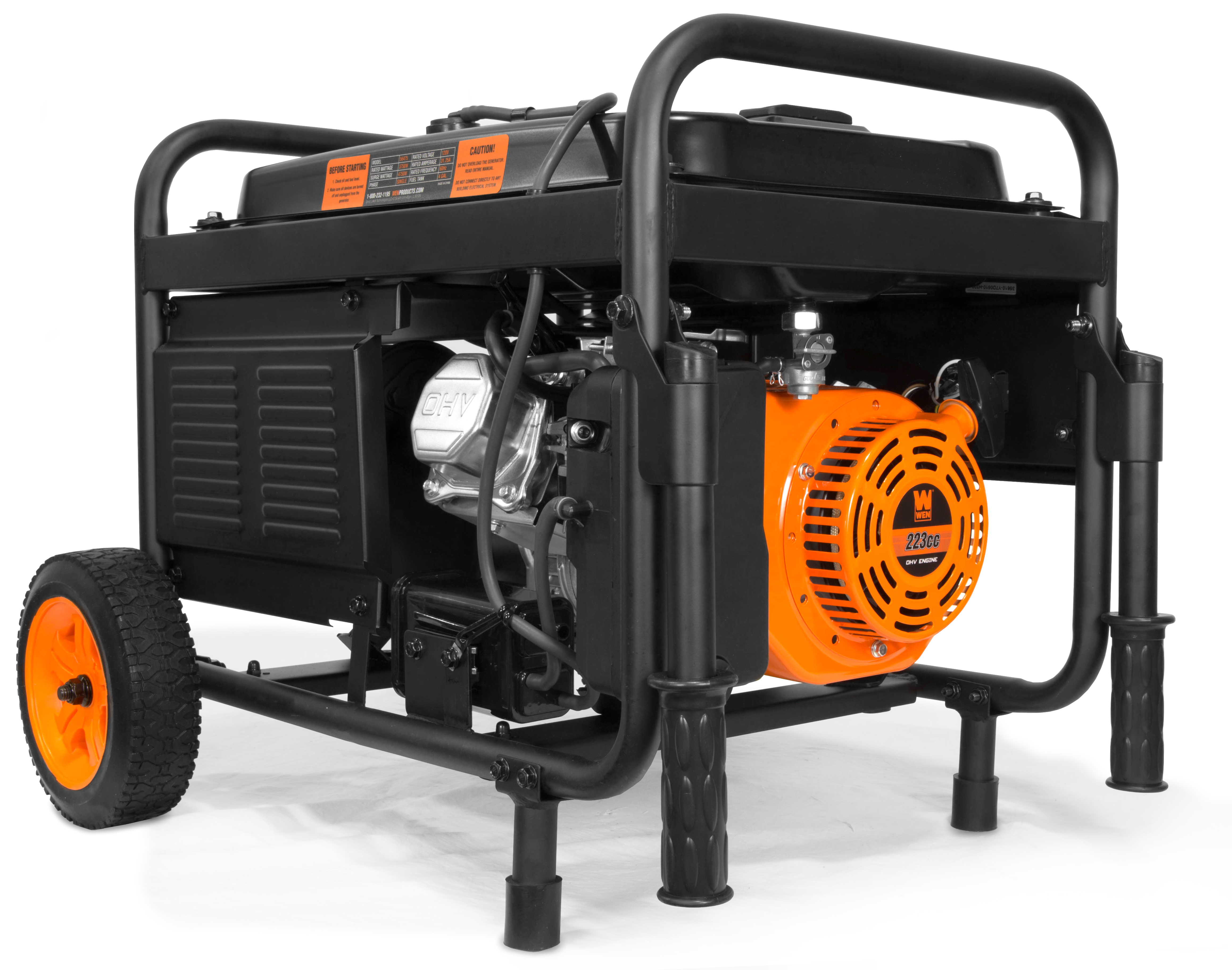 WEN 4750-Watt Portable Generator with Electric Start and Wheel Kit - image 2 of 7