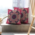 thumbnail image 6 of LALILO Throw Pillow Covers Patchwork With Flowers And Ornamental Cushion Cover 18" x 18", 2 Pack, 6 of 6