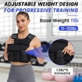 thumbnail image 4 of Chaleco lastrado ajustable VBSD de 11 a 20 lb con tira reflectante, 4 of 8