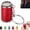 Red, variant on Mini Coin Storage Keychain, Portable Coin Holder & Fidget Coin Bank with Snap Closure for Keys & Bags