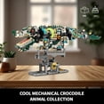 thumbnail image 5 of Honchoes Mechanical Crocodile Building Set with Display Stand & Light Compatible with Lego Animal for Adults 996 Pcs, 5 of 10