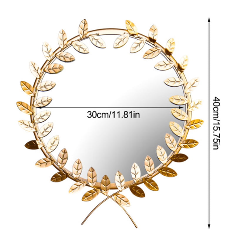 Gold Wall Mirror Decor Metal Decorative Wall Art Hanging Mirror for