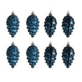 thumbnail image 1 of relayinert 8pieces Tree Decoration Eye-catching Pine Cone Decorations For Festive Navy Blue 1Set, 1 of 5