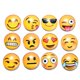 thumbnail image 1 of Imán de emoji, 12 piezas, imán de vidrio 3D con cara sonriente para refrigerador, adhesivo fuerte para decorar refrigeradores, pizarras blancas, casilleros escolares (3 cm), 1 of 4