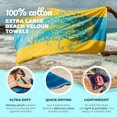 thumbnail image 2 of Toalla de playa Nova Blue Jellyfish, 86 x 160 cm, 100% algodón, 2 of 6