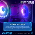 thumbnail image 6 of Periphio Castle Gaming PC, AMD Ryzen 5 5500 up to 4.2 GHz with AMD Radeon 6500XT Graphics, 16GB RAM, 1TBSSD, WiFi, Windows 11 Home, White, 1080p Gaming Computer, 6 of 7
