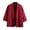 Burgundy, variant on Men's Short Sleeve Solid Linen Cotton Top Summer Tie Strap Soft Spring Shirt Jacket Pocket Kimono Cardigan Navy Large