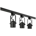 thumbnail image 6 of Pro Track Layna 3-Head LED Ceiling or Wall Track Light Fixture Kit Linear Bullet Spot Light Black Metal Modern Kitchen 44" Wide, 6 of 7