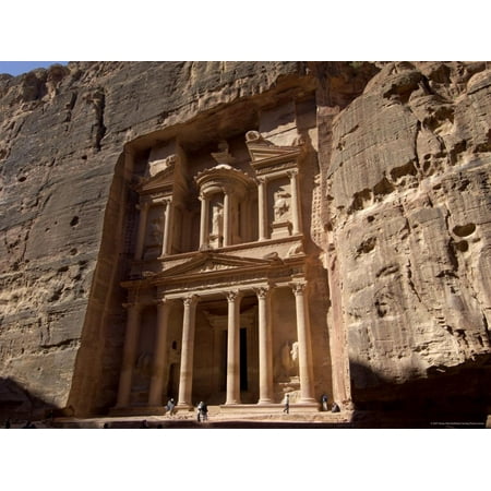 The Treasury Building (Al Khazneh), Petra, Unesco World Heritage Site, Jordan, Middle East Print Wall Art By Sergio