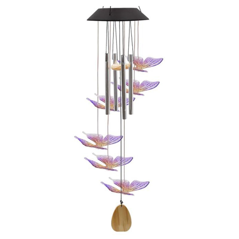 35 15cm / 13.78 5.91inch Solar Wind Chime Lights Garden Courtyard Colorful Dimmable Lighting 