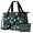 Alien Head and UFO Deep Black Pattern, variant on Alien Head and UFO Deep Black Pattern Gym Duffel Bag 2 Piece Set, Carry on Luggage with Shoe Compartment & Toiletry Bag, Waterproof Oxford Gifts for Women Men,18.5 X 8.7 X 14.2 Inches