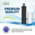 AQUACREST BB92 & PF2 Replacement for Berkey® Gravity Water Filter System, Berkey® BB92 Black