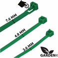 thumbnail image 2 of 100 Paquetes de Bridas Reutilizables (7,6 mm x 250 mm, Verde), 2 of 5