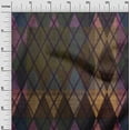 thumbnail image 3 of oneOone Polyester Spandex Brown Fabric Argyle Sewing Craft Projects Fabric Prints By Yard 56 Inch Wide, 3 of 4