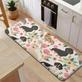 thumbnail image 5 of Dachshund and Flower Kitchen Rug Mat,Kitchen Runner Rugs Non Skid Washable,Decorative Kitchen Floor Mats for Kitchen,Sink,Laundry,17"x47.2", 5 of 7