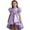 Purple, variant on WMQPNNS Satin Flower Girl Dresses for Wedding Birthday Party, Beads Retro Pageant Dress Bowknot High Low Hem Dress Gown, Dress for Age 5-6 Years, Pink