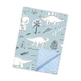thumbnail image 4 of Manta de pañales Macarena con respaldo de puntos ligera para bebés y niños diseño Dinosaurio, 4 of 8