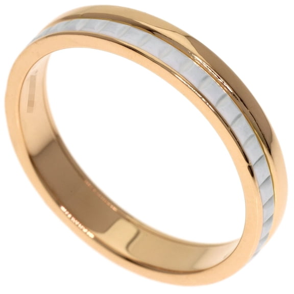 Pre-Owned Boucheron Quatre White Half Ring #57, 18K Pink Gold, Women's
