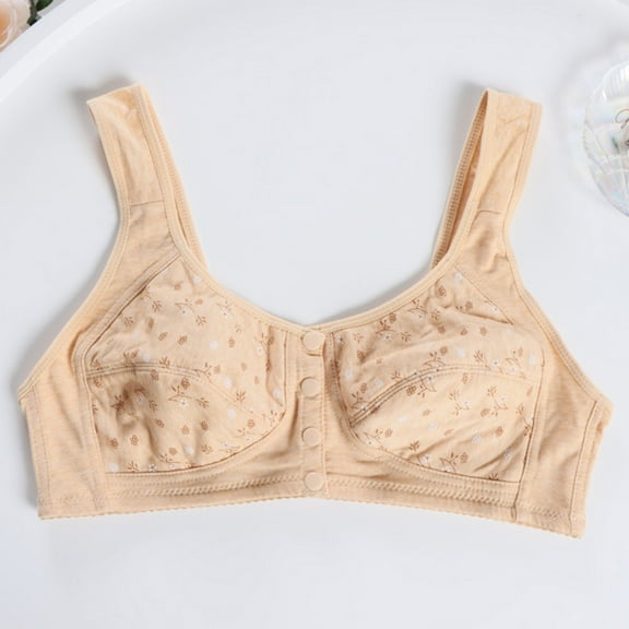 Aayomet Push Up Bra Women's Comfort Revolution Front-Close Shaping Underwire Bra,Khaki 90B