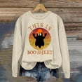 thumbnail image 2 of EHQJNJ Sweat-Shirt Gris pour Femmes Mode Spectre Manches Longues Col Rond Hoodie Sweat-Shirts Graphiques Hiver Sweat-Shirts Graphiques Col Rond, 2 of 3