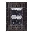 thumbnail image 3 of Placa Armada Inoxidable Igoto INOX 1 Apagador Sencillo y 1 Apagador Escalera 1.5 Modulos Gris Oscuro, 3 of 3